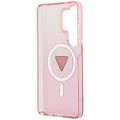 Guess case IML Gradient Triangle MagSafe for Samsung Galaxy S26 Ultra pink
