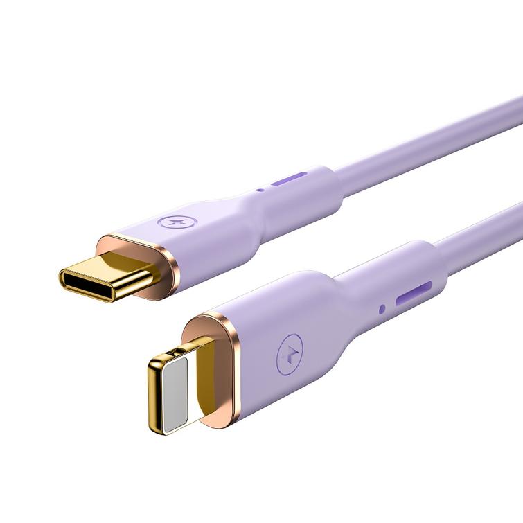 WIWU kaapeli YQ01 USB-C - Lightning 30W 1,2m violetti
