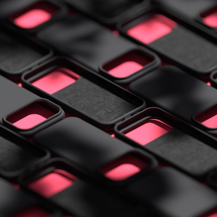 Etteri Silicone Mag kotelo iPhone 17 Pro Max mustalle