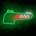 Neon PLEXI LED JURASSIC CROC vihre&auml; FLNJ03 Forever Light