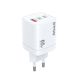BWOO CDA147PD sein&auml;laturi 65W 2x USB-C-portti + USB-A valkoinen