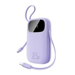 Baseus Qpow3 Digitaalinen N&auml;yt&ouml;llinen Pikalataus Varavirtal&auml;hde 22.5W 20000mAh Nebula Purple