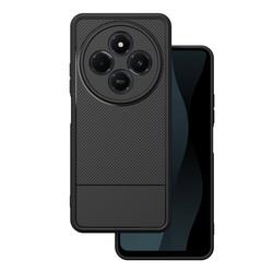 Yksinkertainen hiilikuituinen suojakuori Xiaomi Redmi 14C 4G/ 14C 5G / Redmi A4 / POCO C75 -puhelimelle, musta