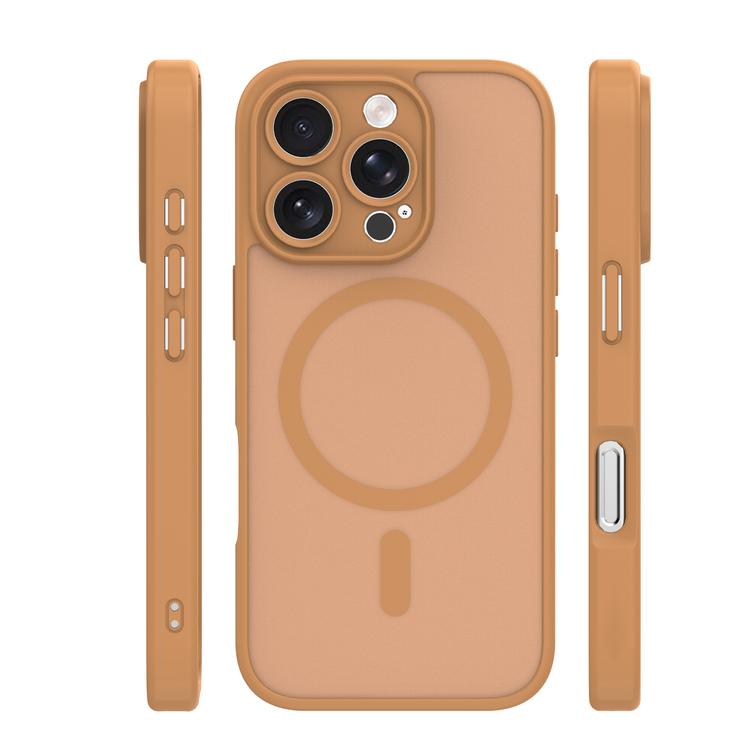 Mag Matt case for iPhone 16 Pro Max 6,9" brown camera protection