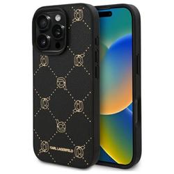 Karl Lagerfeld -suojakuori iPhone 16 Pro Max 6,9":lle KLHMP16XPGKHPHK musta Kova Karl Head MagSafe -suojakuori