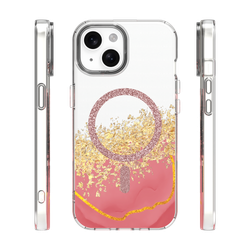 Epoxy Mag case for iPhone 13 / 14 6,1" pink