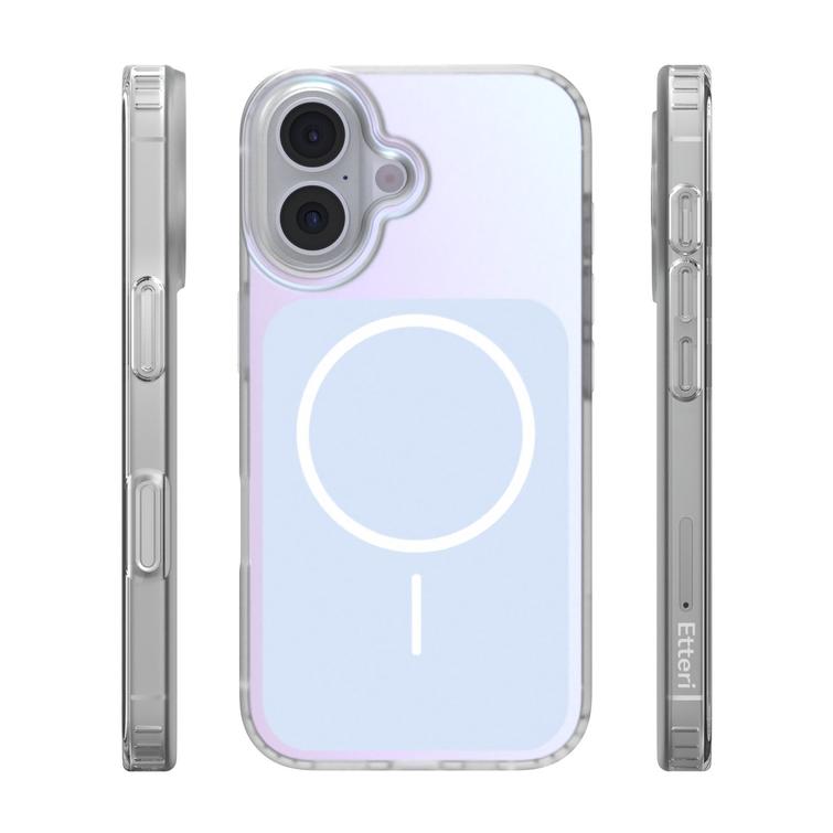 Etteri Hidden Pearl case for iPhone 16 6,1" light blue