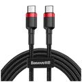 Baseus-kaapeli Cafule PD USB-C - USB-C 1,0 m punamusta 60W