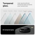 Spigen Optik Pro Glas.tR "EZ Fit" Kamerasuoja iPhone 16E:lle, musta, 2 kpl