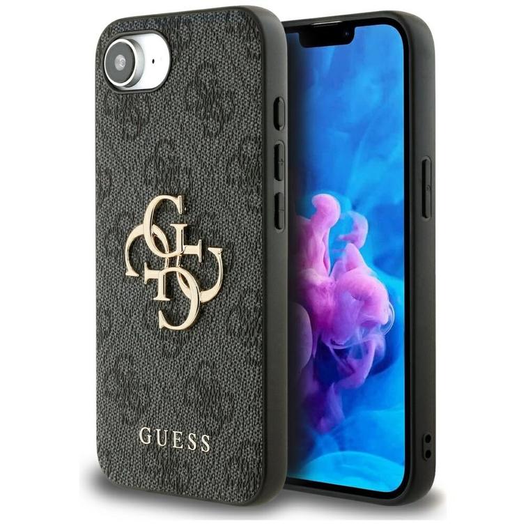Guess HC 4G PU Big Logo Case for iPhone 16e Black