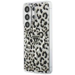 Guess case IML Leopard Print Triangle MagSafe for Samsung Galaxy S26 Ultra black