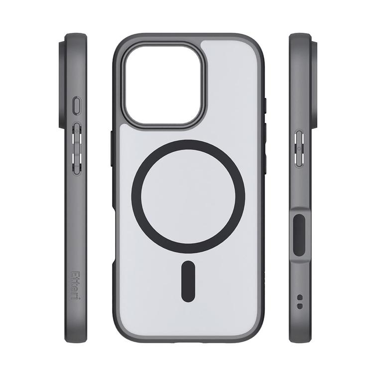 Etteri Matt Mag kotelo iPhone 16 Prolle 6,3" musta