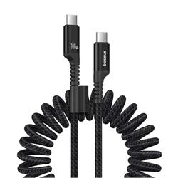 Baseus Fish-Eye Pikalatausdatakaapeli USB-C - USB-C 100W 1m Cluster Musta