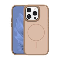 Frame Thin Mag -suojakuori iPhone 15 Pro 6,1":lle, ruskea