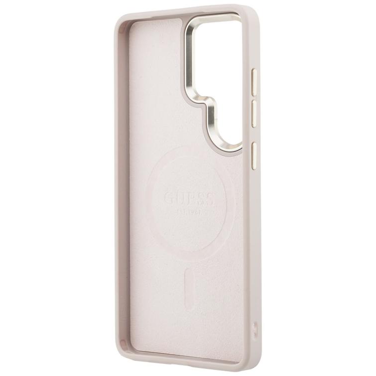 Guess case 4G Embossed Ring MagSafe for Samsung Galaxy S26 Ultra pink