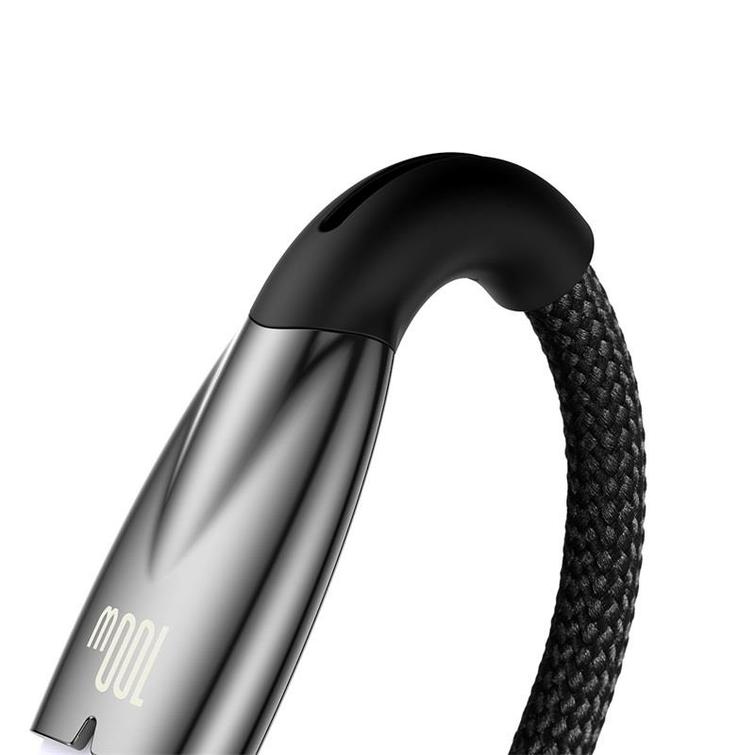 Baseus Glimmer USB - USB-C -kaapeli 1,0m musta 100W
