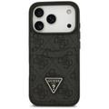 Guess 4G Double Card Triangle -suojakuori iPhone 17 Prolle, musta