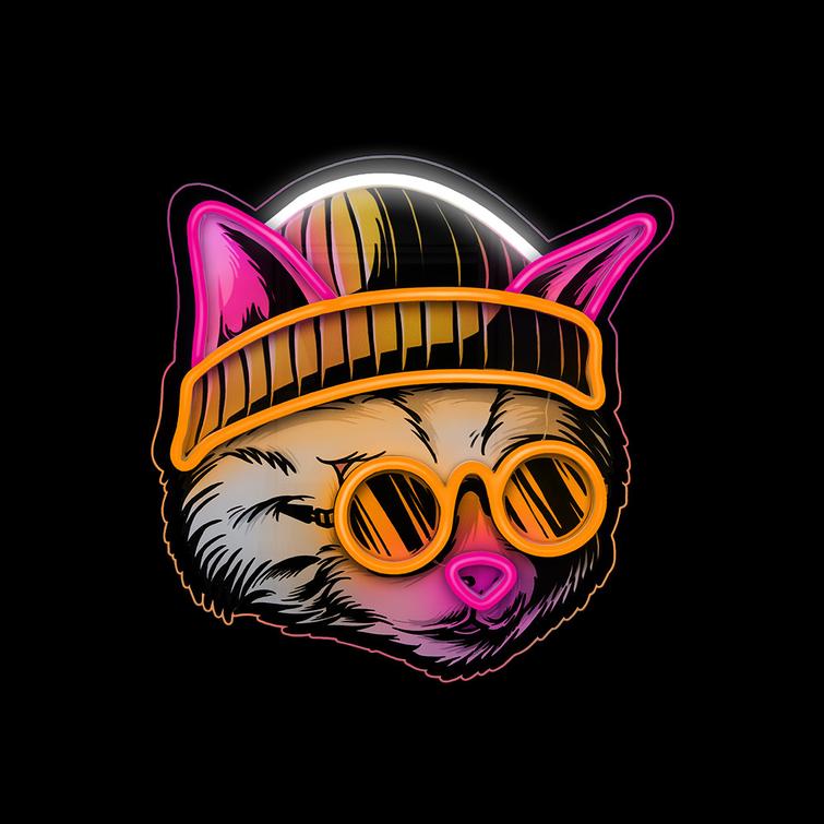 Neon ART LED CAT DREAMER multicolor FLA04 Forever Light