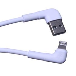 Maxlife MXUC-09 kulmakaapeli USB - Lightning 1,0 m 2,4A valkoinen