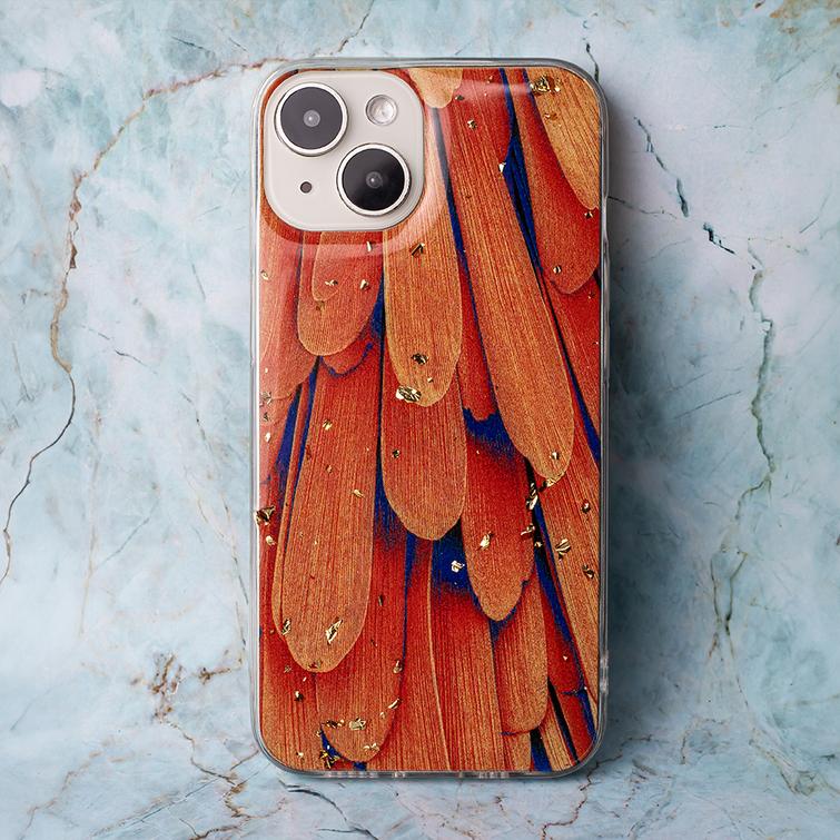 Gold Glam -kuori iPhone 11:lle, oranssi