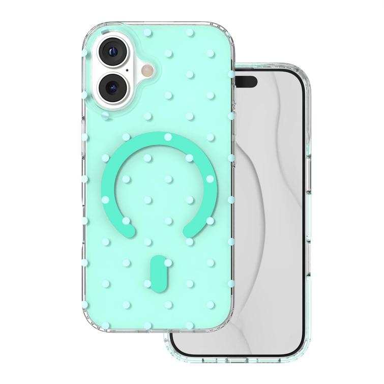 Bubble Dots Mag -kuori iPhone 17 6,3'' vihreä