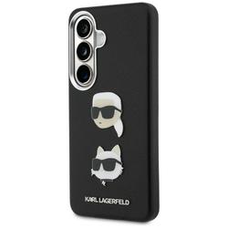 Karl Lagerfeld case Saffiano Double Heads Metal for Samsung Galaxy S26 black