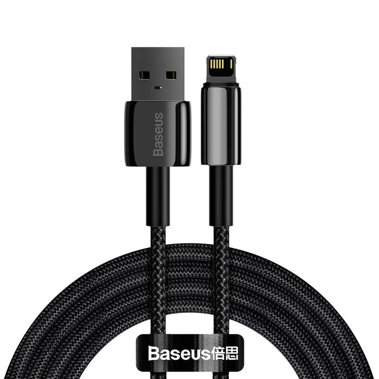 Baseus-kaapeli Volframi USB - Lightning 2,0m 2,4A musta