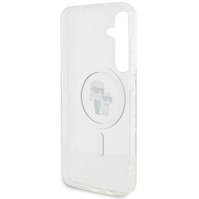 Karl Lagerfeld -suojakuori Samsung Galaxy S24:lle KLHMS24SHGKCNOT läpinäkyvä HC MAGSAFE IML KC