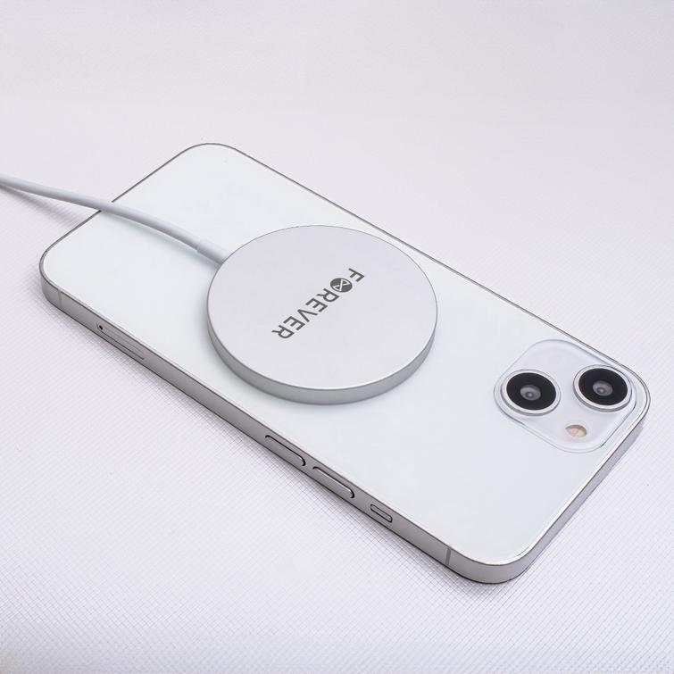 Forever MAWC-100 magnetic wireless charger 15W gray
