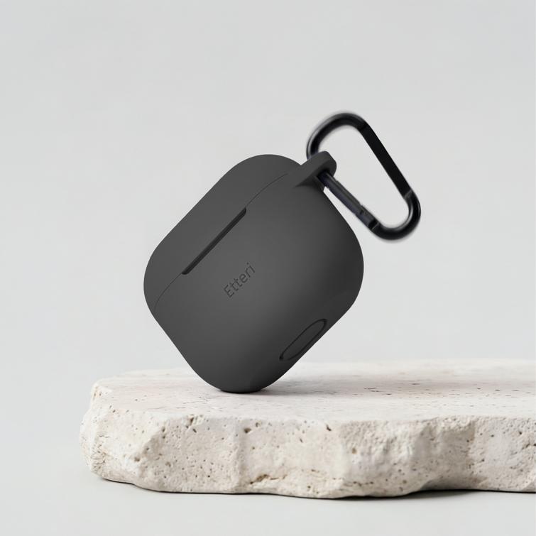 Etteri-silikonikotelo AirPods 3:lle musta