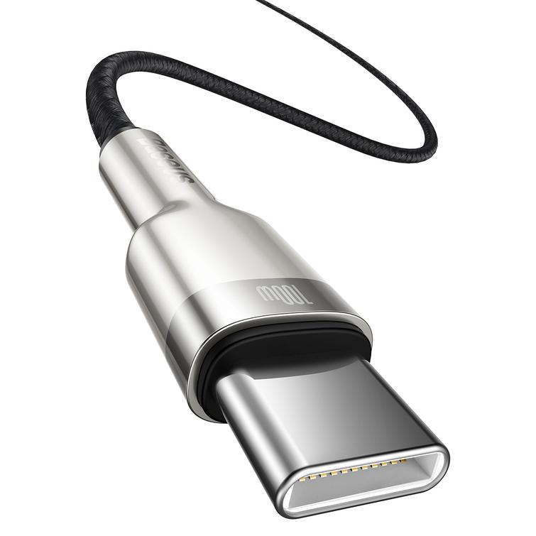 Baseus-kaapeli Cafule Metal PD USB-C - USB-C 2,0 m musta 100W