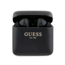 Guess Bluetooth-kuulokkeet GUTWSSU20ALEGK TWS + latausasema mustat printtilogolla