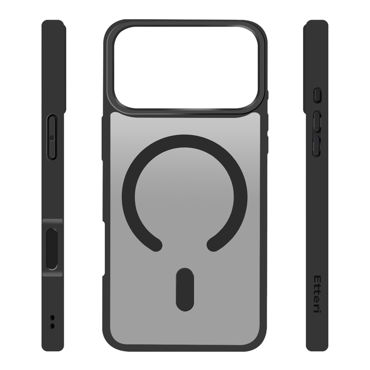 Etteri Matt Mag kotelo iPhone 17 Pro Max mustalle