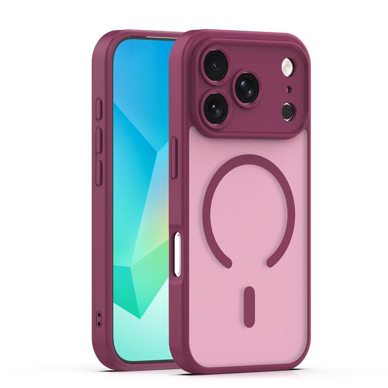 Mag Matt viininpunainen kamerasuojalla kuori iPhone 17 Pro / 18 Pro 6,3'' -mallille