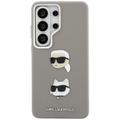 Karl Lagerfeld case Saffiano Double Heads Metal for Samsung Galaxy S26 Ultra silver