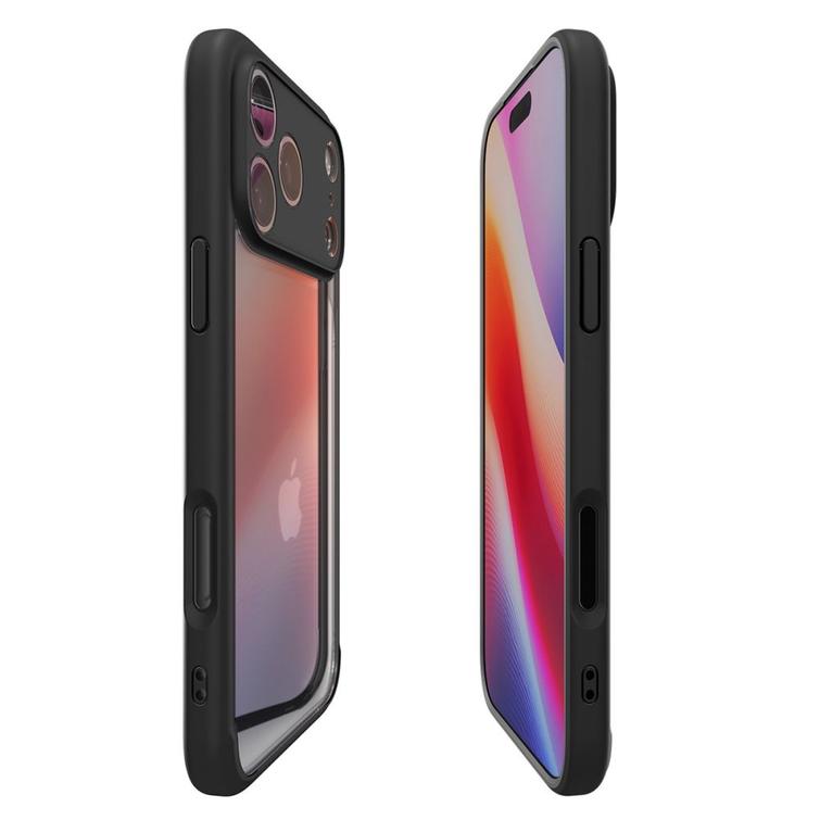 Spigen Ultra Hybrid -suojakuori iPhone 17 Prolle, mattamusta