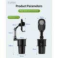 T-PHOX CAR HOLDER TH-07 WITH CUP HOLDER BLACK