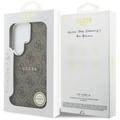 Guess case 4G Embossed Ring MagSafe for Samsung Galaxy S26 Ultra brown