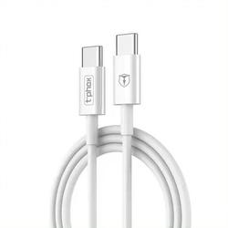 T-PHOX CABLE GLARY LITE SERIES 3W 1M USB-C/USB-C WHITE