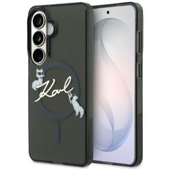 Karl Lagerfeld case IML KC Script MagSafe for Samsung Galaxy S26 black
