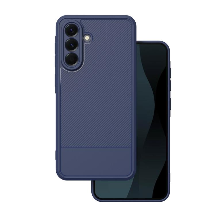Yksinkertainen hiilikuituinen suojakuori Samsung Galaxy A56 5G:lle, sininen