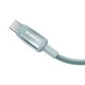 Baseus-kaapeli Discolor USB - USB-C 100W 1m Sinivihre&auml;