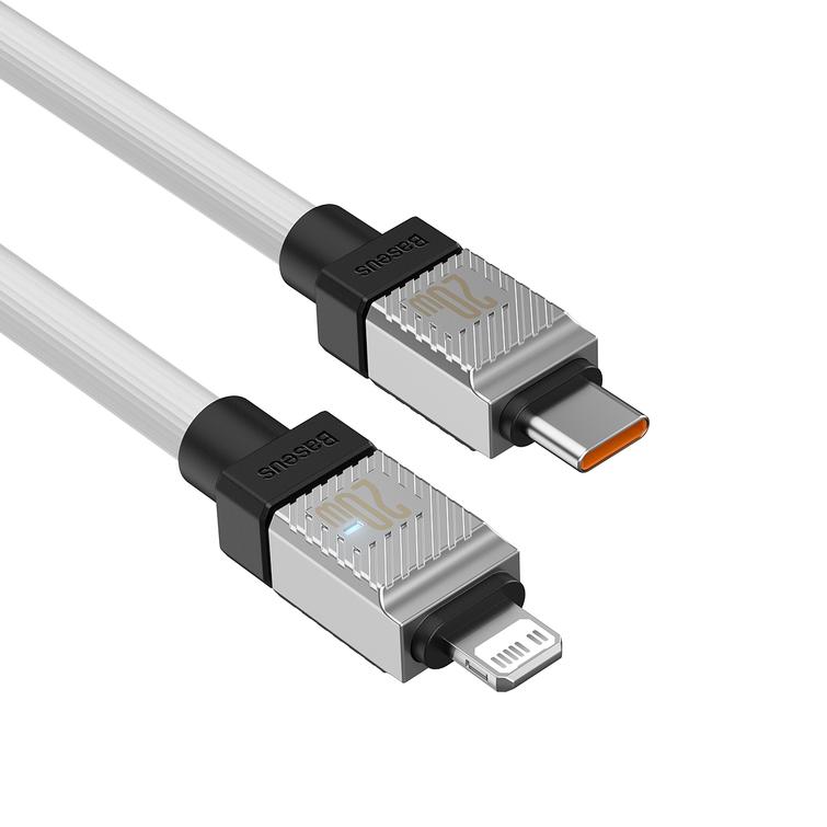 Baseus CoolPlay USB-C - Lightning-kaapeli 1m 20W valkoinen