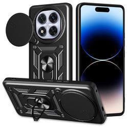 Defender Slide -suojakuori Xiaomi Redmi Note 14 Pro Plus 5G:lle (maailmanlaajuinen), musta