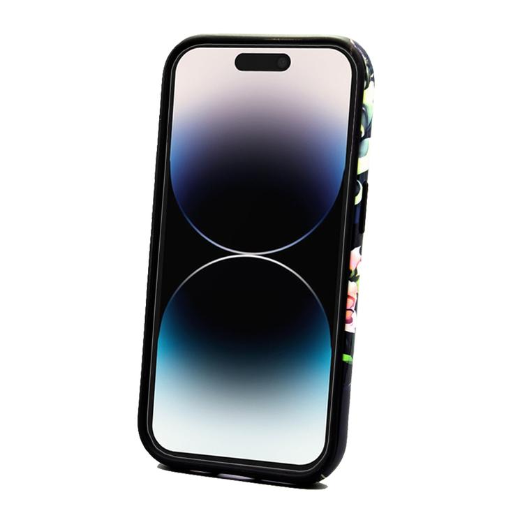 Koristeellinen suojakuori iPhone 16 6,1":lle, pionikuvio