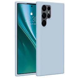 Etteri silikonikotelo Samsung Galaxy S22 Ultra vaaleansiniselle