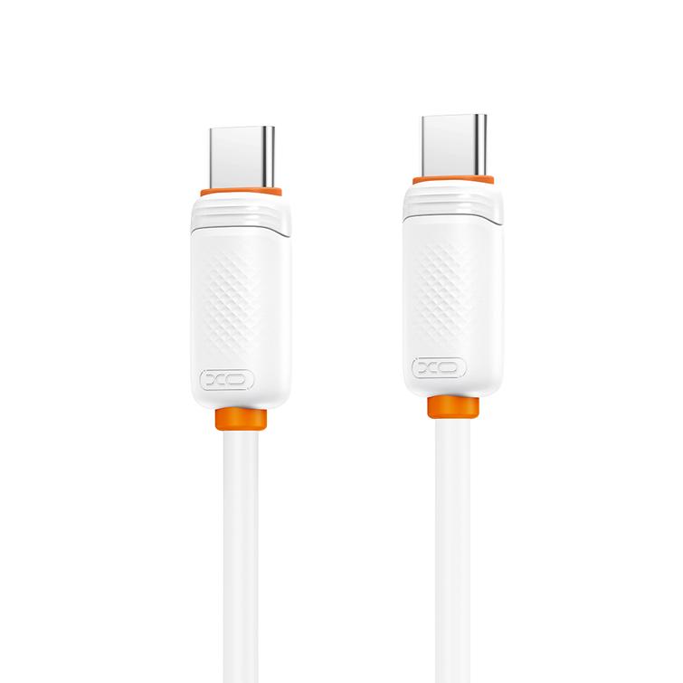 XO kaapeli NB-Q298 PD USB-C - USB-C 1,0m 240W Valkoinen
