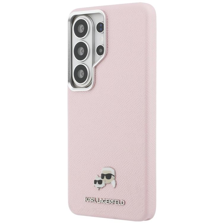 Karl Lagerfeld case Saffiano KC Metal Logo MagSafe for Samsung Galaxy S26 Ultra pink