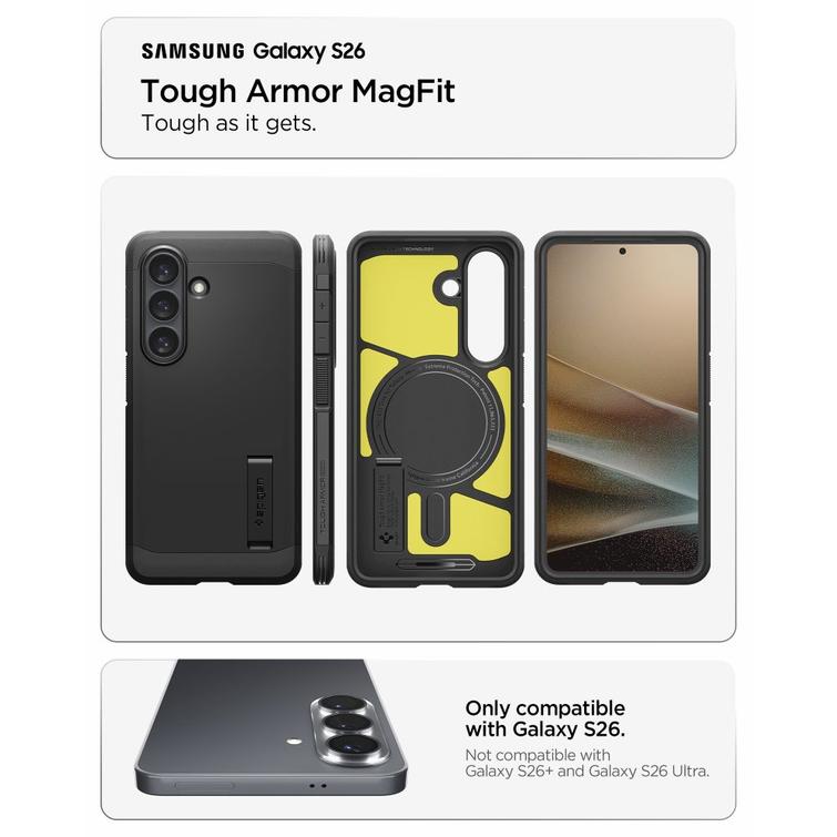 Spigen Tough Armor Mag MagSafe for Samsung Galaxy S26 black