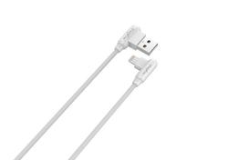 CABLE MX CORNER FAST CHARGE LIGHTNING 2.4A/1M, WHITE ANGULAR